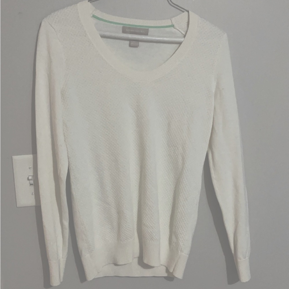Banana Republic long sleeve white shirt size small